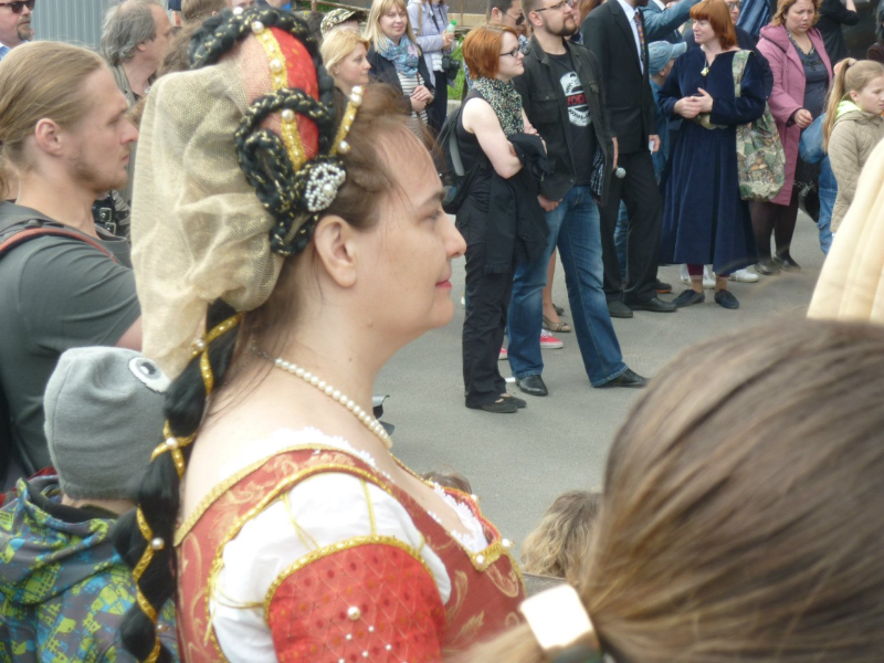 День Феховальщика 2015 - участники праздника смотрят выступления на сцене.