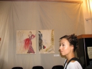 Валерия на экспозиции со своими работами Эскизы костюмов к празднику День Фехтовальщика