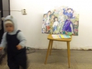 Костя Тейбер-Лебедев рисовал возле картины Зайцевой Недетские игрыдетские